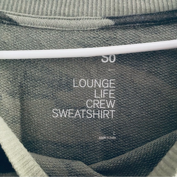 SO Lounge Life camoflauge crewneck sweatshirt - Picture 9 of 9